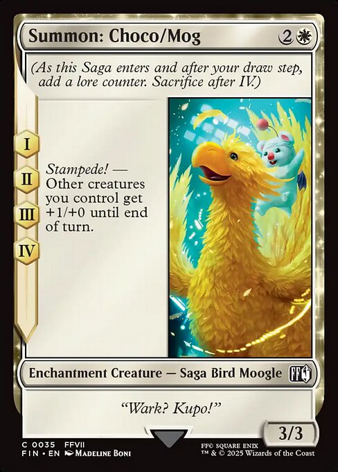 Summon: Choco/Mog // Final Fantasy // FIN 35