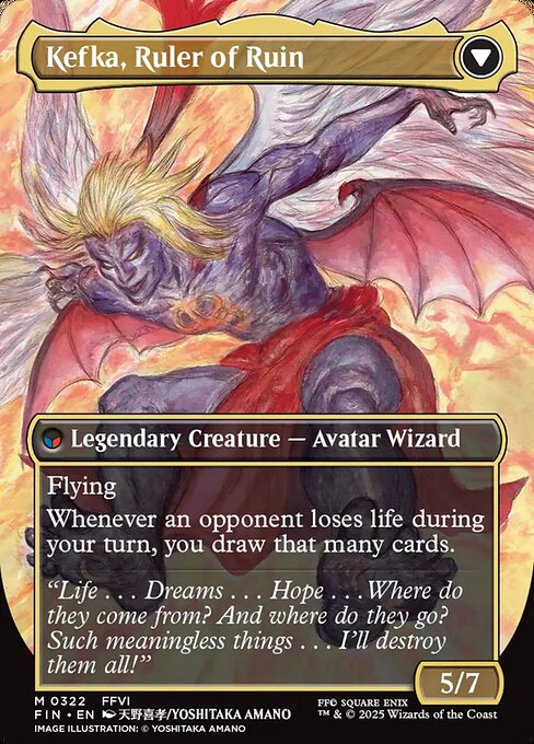 Kefka, Court Mage // Kefka, Ruler of Ruin // Final Fantasy // FIN 322