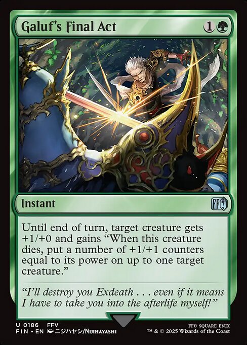 Galuf's Final Act // Final Fantasy // FIN 186