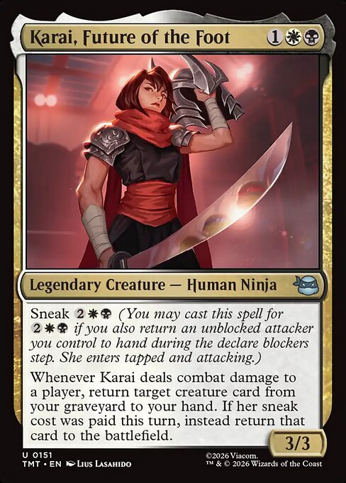 Karai, Future of the Foot // MTG // TMT 151