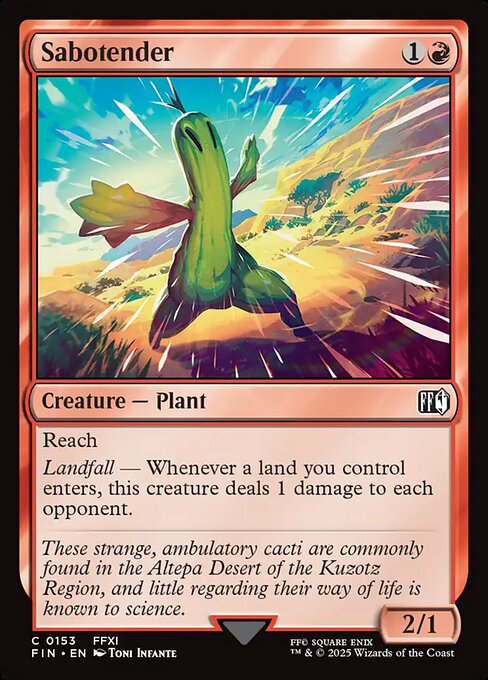 Sabotender // Final Fantasy // FIN 153