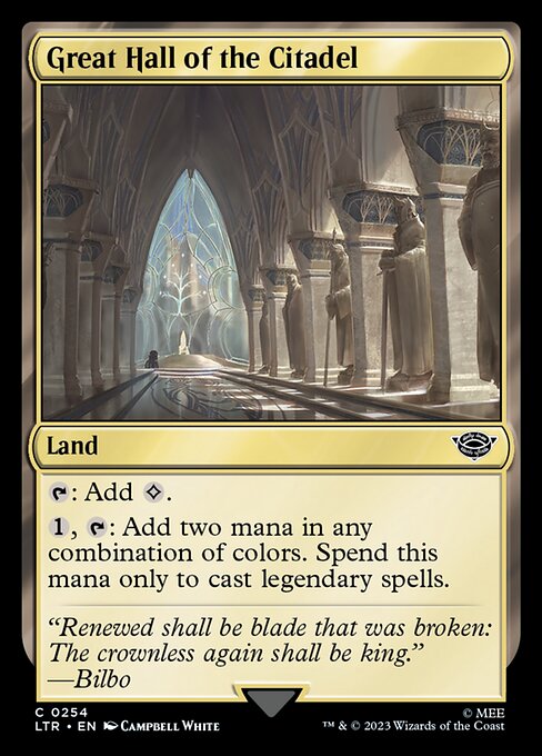 Great Hall of the Citadel // The Lord of the Rings: Tales of Middle-earth // LTR 254