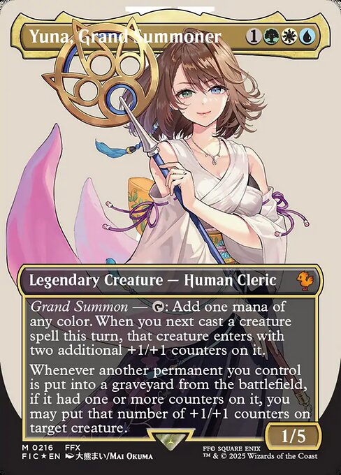 Yuna, Grand Summoner // Final Fantasy Commander // FIC 216