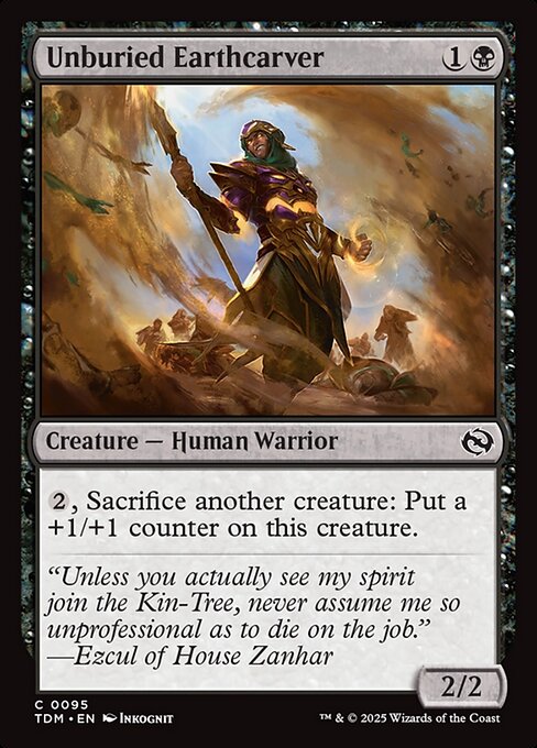 Unburied Earthcarver // Tarkir: Dragonstorm // TDM 95