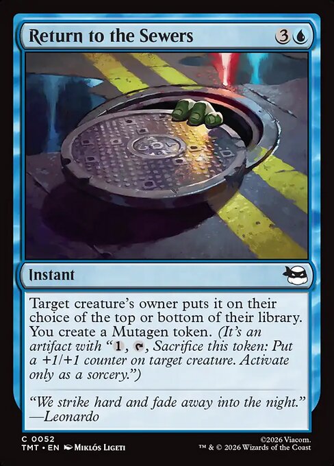 Return to the Sewers // MTG // TMT 52