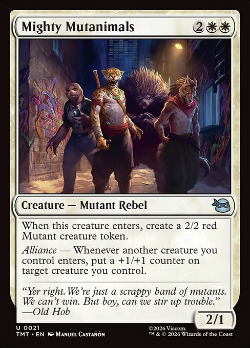Mighty Mutanimals // MTG // TMT 21