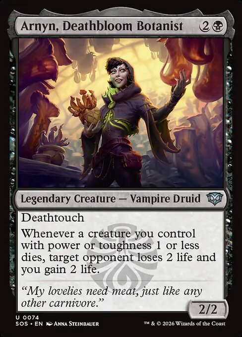 Arnyn, Deathbloom Botanist // Secrets of Strixhaven // SOS 74