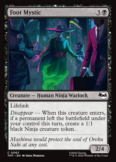 Foot Mystic // MTG // TMT 63