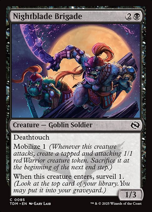 Nightblade Brigade // Tarkir: Dragonstorm // TDM 85