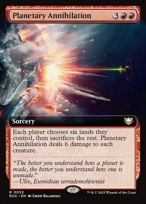 Planetary Annihilation // Edge of Eternities Commander // EOC 32