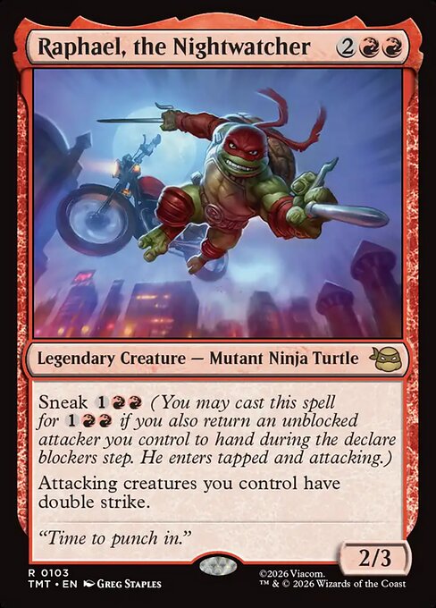 Raphael, the Nightwatcher // Teenage Mutant Ninja Turtles // TMT 103
