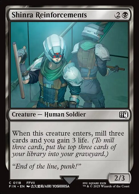 Shinra Reinforcements // Final Fantasy // FIN 118
