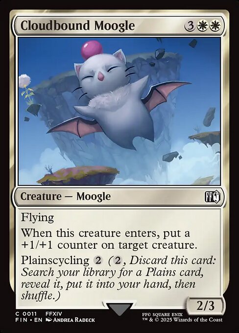 Cloudbound Moogle // Final Fantasy // FIN 11
