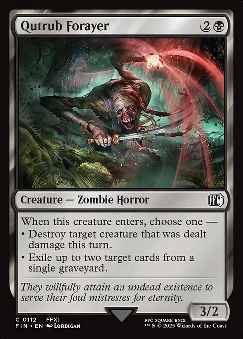 Qutrub Forayer // Final Fantasy // FIN 112