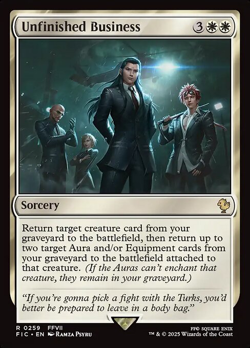 Unfinished Business // Final Fantasy Commander // FIC 259