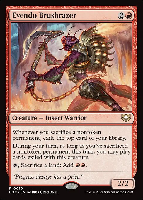 Evendo Brushrazer // Edge of Eternities Commander // EOC 10