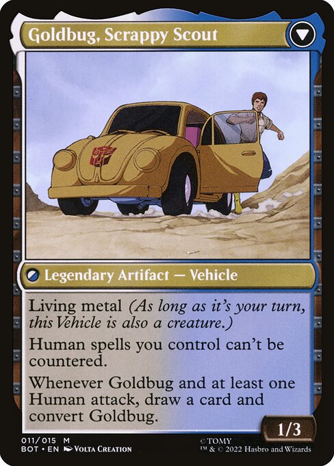 Goldbug, Humanity's Ally // Goldbug, Scrappy Scout // Transformers // BOT 11