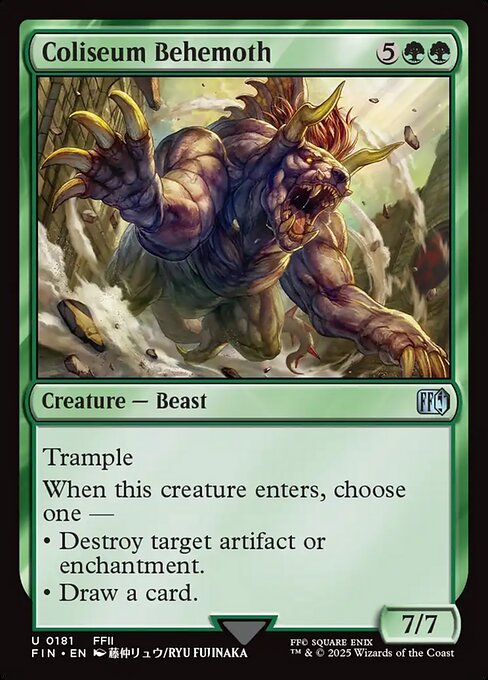 Coliseum Behemoth // Final Fantasy // FIN 181
