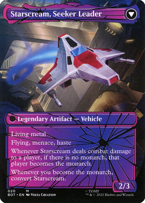Starscream, Power Hungry // Starscream, Seeker Leader // Transformers // BOT 20