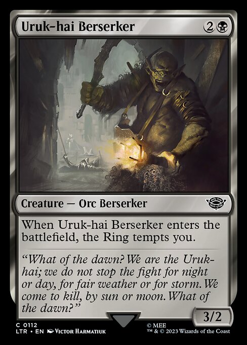 Uruk-hai Berserker // The Lord of the Rings: Tales of Middle-earth // LTR 112