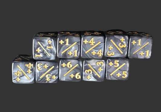 Set of 10 +1/+1 Counters or -1/-1 Counters Magic the Gathering Dice