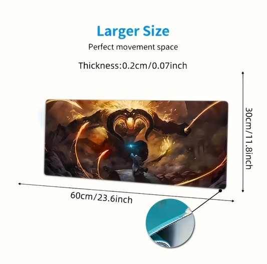 You Shall Not Pass Gandalf Balrog Playmat 30x60cm