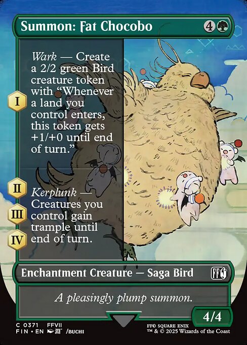 Summon: Fat Chocobo // Final Fantasy // FIN 371