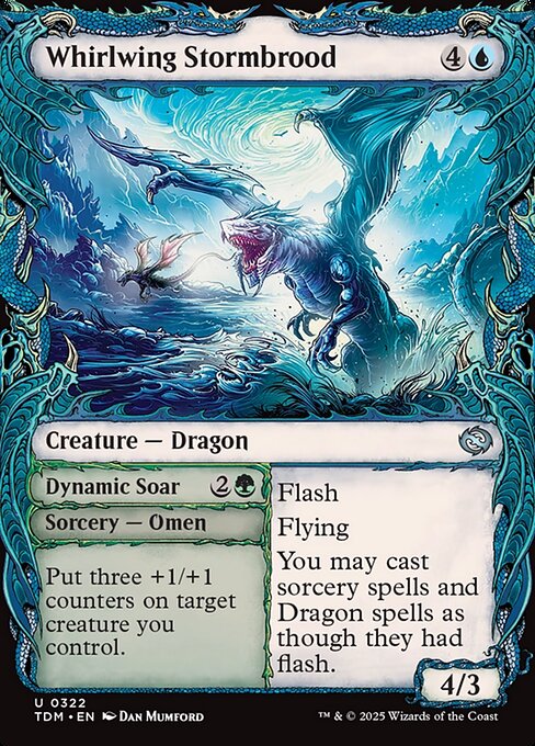Whirlwing Stormbrood // Dynamic Soar // Tarkir: Dragonstorm // TDM 322