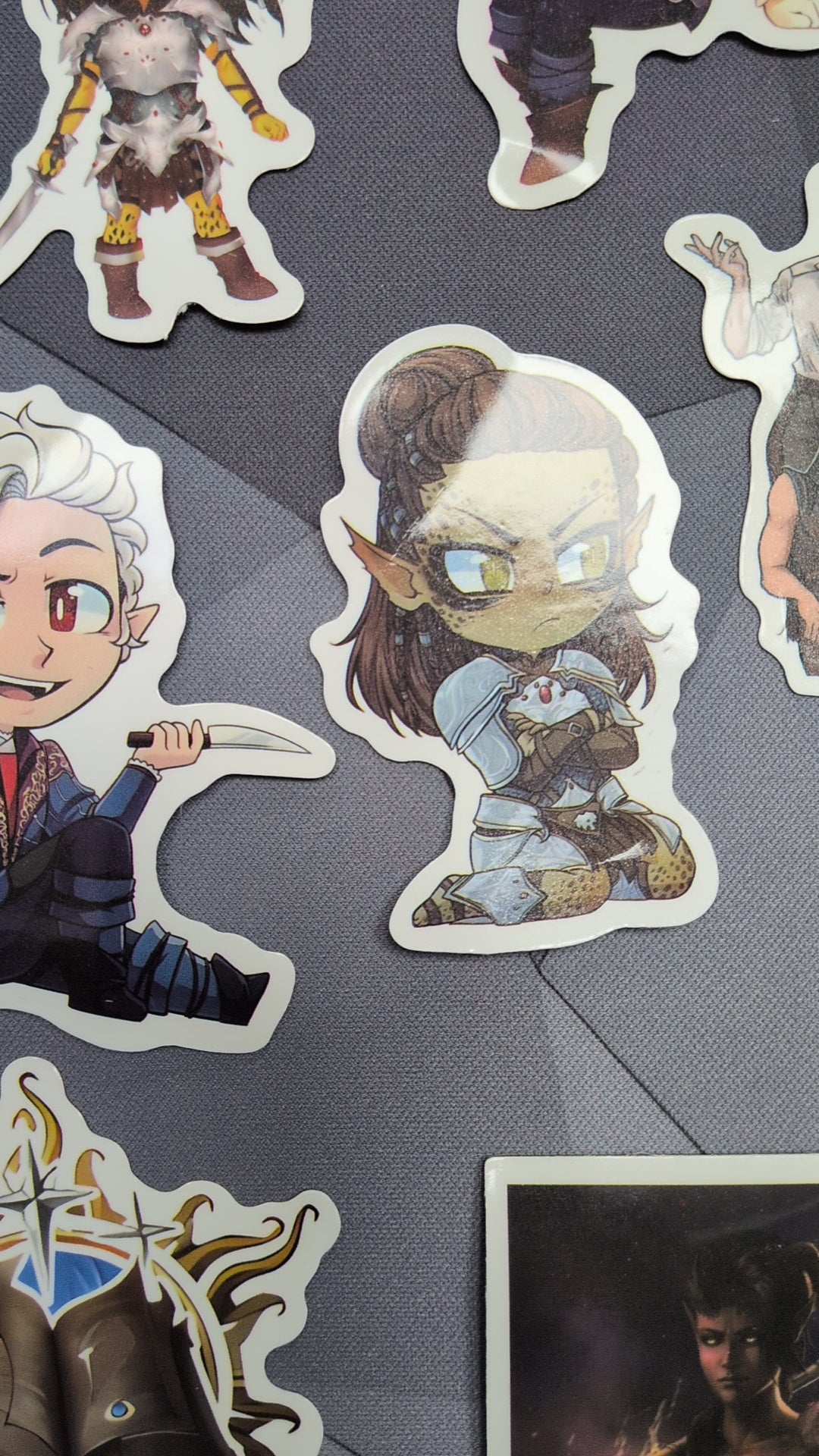 50 Baldur's Gate Stickers Assorted