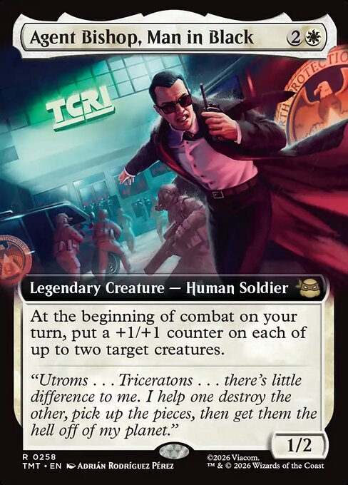 Agent Bishop, Man in Black // MTG // TMT 258