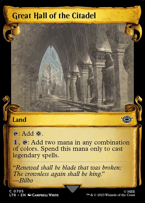 Great Hall of the Citadel // The Lord of the Rings: Tales of Middle-earth // LTR 705