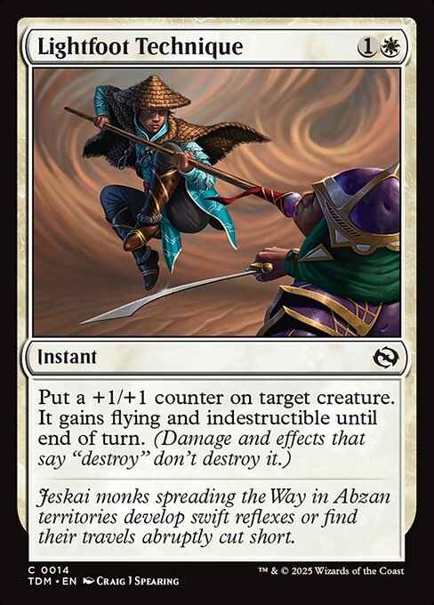 Lightfoot Technique // Tarkir: Dragonstorm // TDM 14