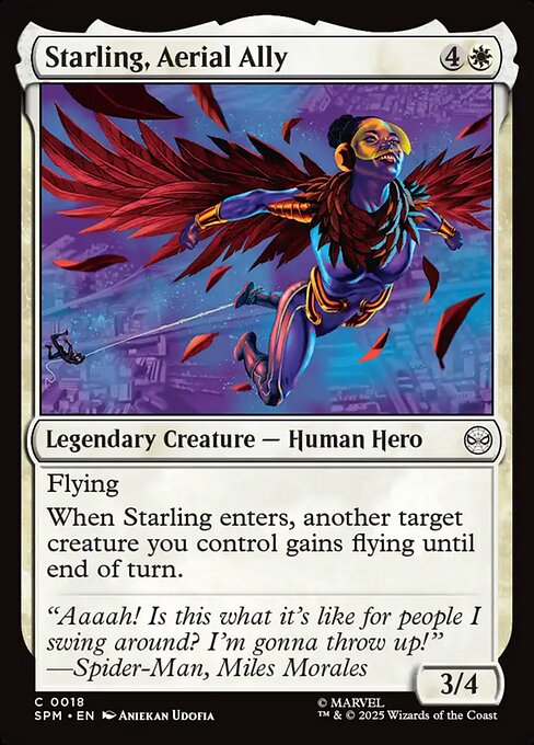 Starling, Aerial Ally // Marvel's Spider-Man // SPM 18