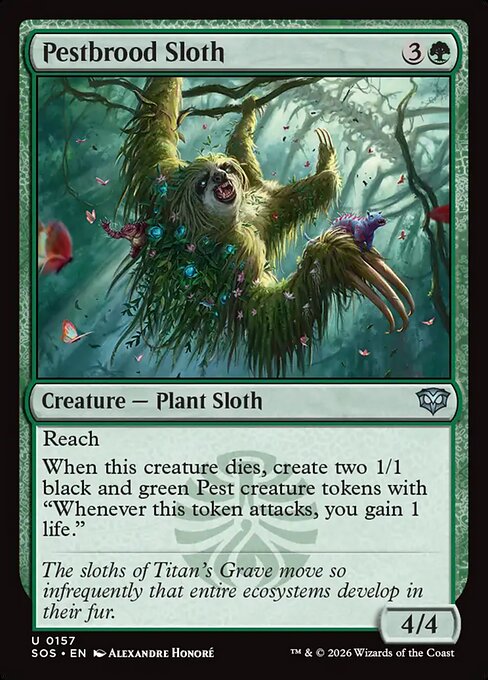 Pestbrood Sloth // Secrets of Strixhaven // SOS 157