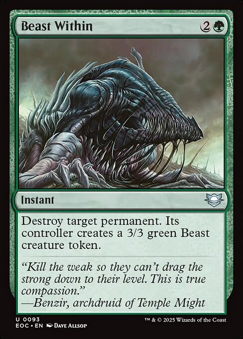 Beast Within // Edge of Eternities Commander // EOC 93