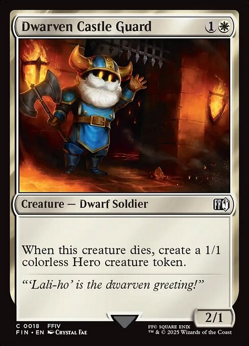 Dwarven Castle Guard // Final Fantasy // FIN 18