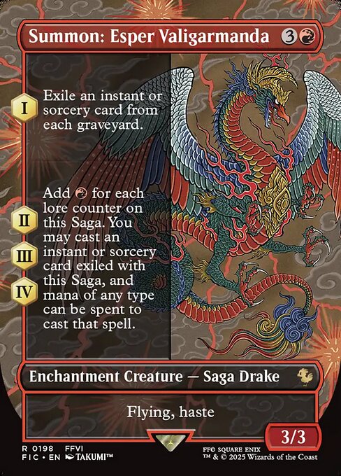 Summon: Esper Valigarmanda // Final Fantasy Commander // FIC 198