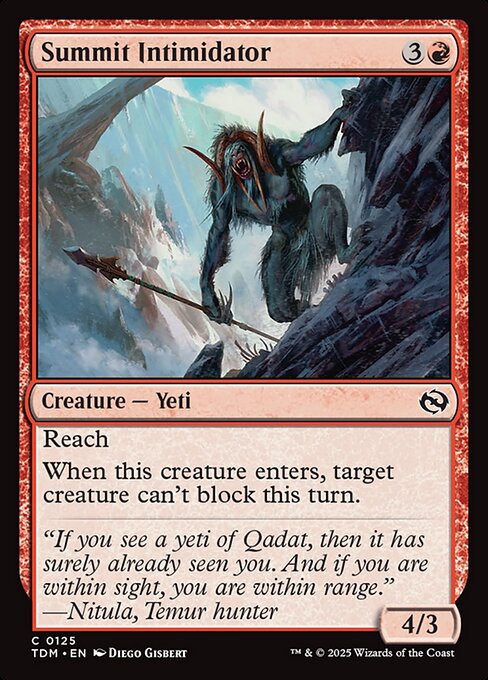 Summit Intimidator // Tarkir: Dragonstorm // TDM 125