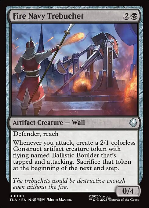 Fire Navy Trebuchet // Avatar: The Last Airbender // TLA 100