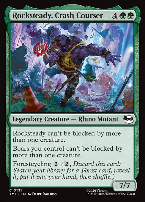 Rocksteady, Crash Courser // MTG // TMT 131