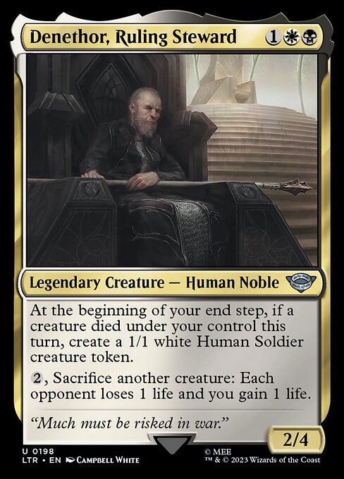 Denethor, Ruling Steward // The Lord of the Rings: Tales of Middle-earth // LTR 198