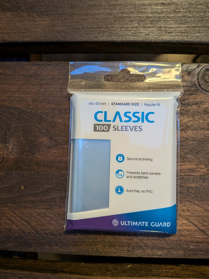 100x Ultimate Guard Penny Sleeves Standard Size for Pokémon, MTG, Yu-Gi-Oh etc.