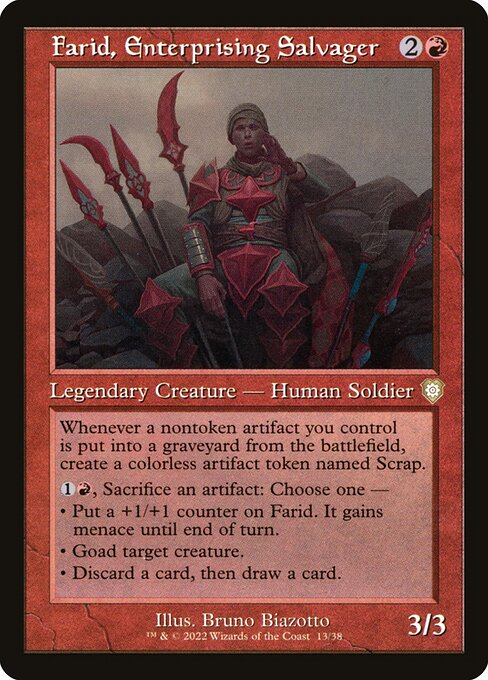 Farid, Enterprising Salvager // The Brothers' War Commander // BRC 13