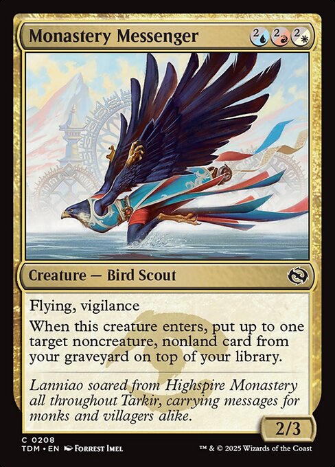 Monastery Messenger // Tarkir: Dragonstorm // TDM 208