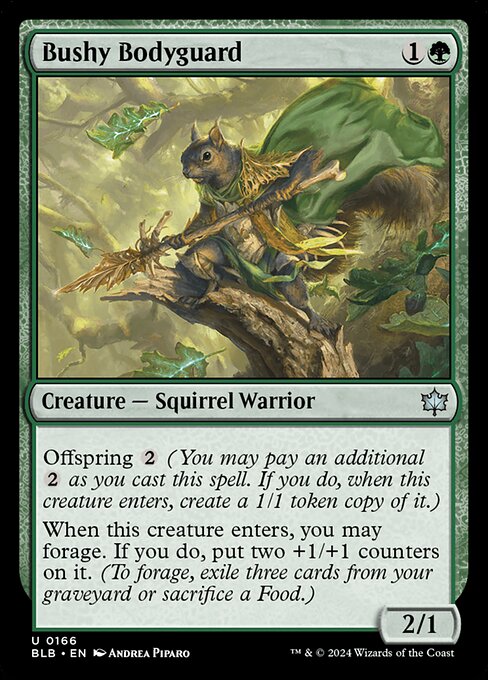 Bushy Bodyguard // Bloomburrow // BLB 166