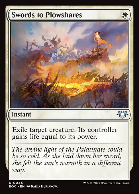 Swords to Plowshares // Edge of Eternities Commander // EOC 45