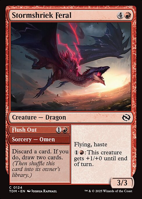 Stormshriek Feral // Flush Out // Tarkir: Dragonstorm // TDM 124