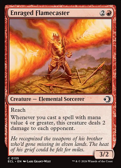 Enraged Flamecaster // Lorwyn Eclipsed // ECL 135