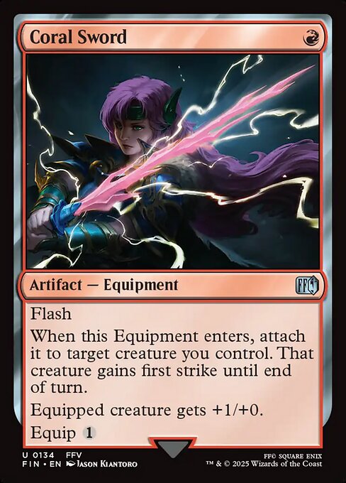 Coral Sword // Final Fantasy // FIN 134