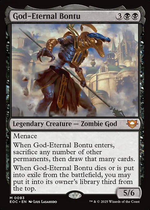 God-Eternal Bontu // Edge of Eternities Commander // EOC 83
